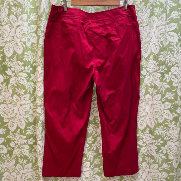 Venezia Cropped Red Pants - Picture 2 of 6